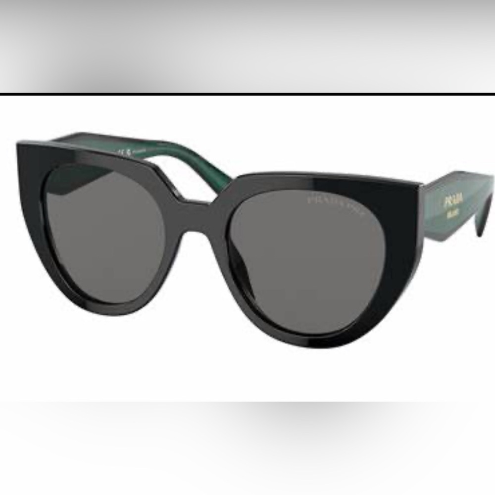 Prada PR 14WS 1AB5Z1 52 Polarized Cat-Eye Sunglasses